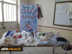برپایی میز میان وعده سالم به مناسبت هفته بهداشت