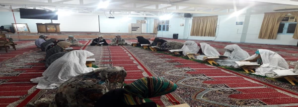 مراسم جز خوانی قرآن کریم در خوابگاه پردیس فاطمه الزهرا(س)