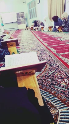 مراسم جز خوانی قرآن کریم در خوابگاه پردیس فاطمه الزهرا(س)