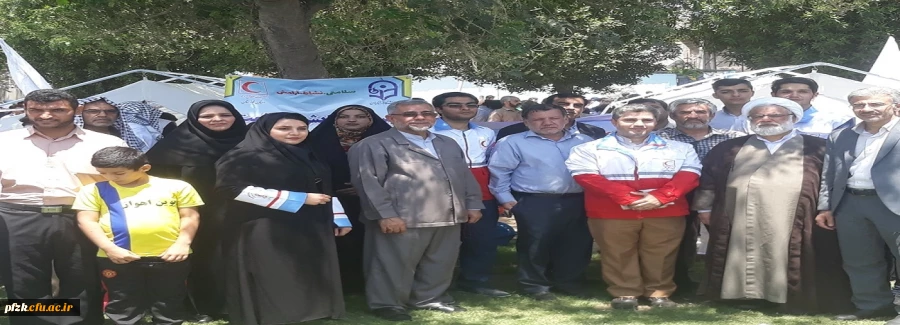 بازدید سرپرست امور پردیس های دکتر جرفی و هیئت همراه از ایستگاه پایش سلامت در روز جهانی قدس