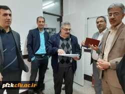 بازید جناب آقای دکتر مصلحی مدیر کل برنامه و بودجه سازمان مرکزی و  حوزه مالی/بودجه و نیز مهندس جانی مسئول سامانه گلستان سازمان مرکزی از دانشگاه فرهنگیان  2