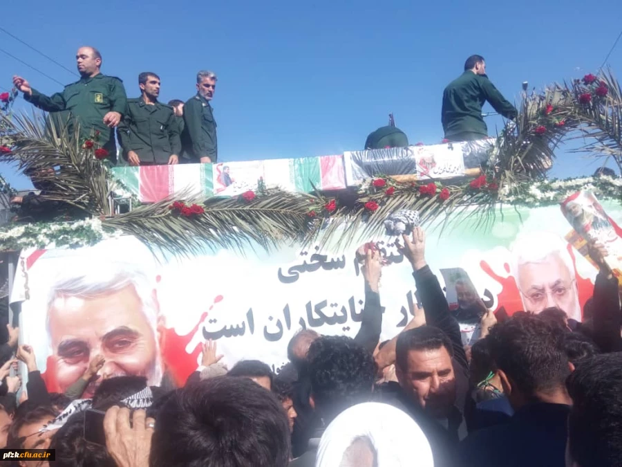 استقبال خوب و پرشور مردم شهید پرور اهواز از شهید والا مقام حاج قاسم سلیمانی صبح یکشنبه 2