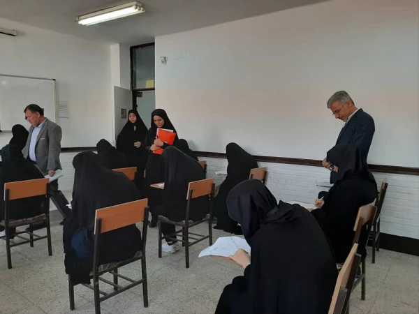 برگزاریرو بازدید از برگزاری امتحانات پایان ترم نیم سال اول تحصیلی ۹۸-۹۹ 2