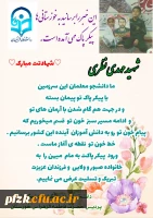 پاسداشت مقام شهید تازه تفحص شده مدافع حرم مهدی نظری