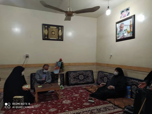 دیدار با خانواده شهیدحاج سید حمید تقوی فر به مناسبت هفته بسیج