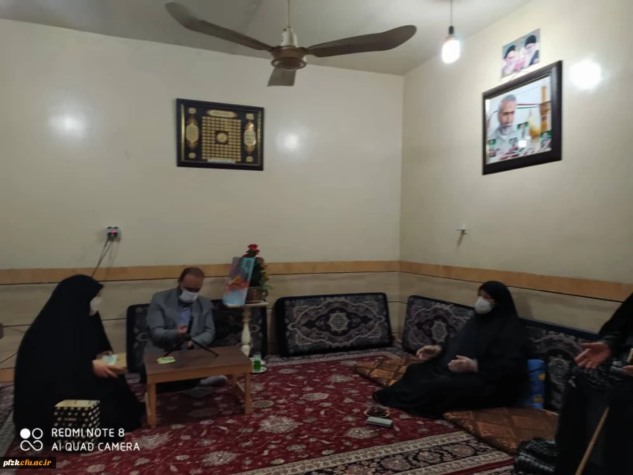 دیدار با خانواده شهیدحاج سید حمید تقوی فر به مناسبت هفته بسیج