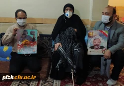 دیدار با خانواده شهیدحاج سید حمید تقوی فر به مناسبت هفته بسیج