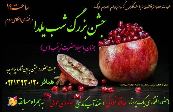 برنامه استنداپ کمدین به مناسبت شب یلدا