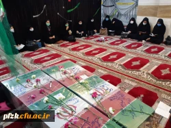 حضور کارکنان پردیس حضرت فاطمه الزهرا(س) در بنیاد حفظ آثار و نشر ارزش های دفاع مقدس برای بدرقه دو شهید تازه تفحص شده گمنام