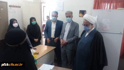 بازدید ریاست دانشگاه فرهنگیان استان خوزستان از مصاحبه تخصصی داوطلبان آزمون استخدام پیمانی آموزش و پرورش در سال  1399 از پردیس حضرت فاطمه الزهرا (س) اهواز