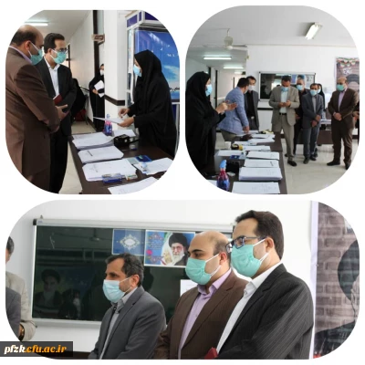 بازدید سرگروه محترم کارگروه مرکزی آزمون استخدامی ماده 28 و هیئت همراه از روند مصاحبه ها در پردیس حضرت فاطمه الزهرا(س) اهواز 
