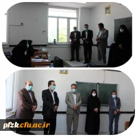 بازدید سرگروه محترم کارگروه مرکزی آزمون استخدامی ماده 28 و هیئت همراه از روند مصاحبه ها در پردیس حضرت فاطمه الزهرا(س) اهواز 
