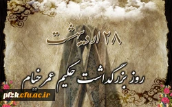 روز بزرگداشت حکیم عمر خیام گرامی باد