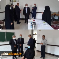 بازدید مدیر کل آموزش و پرورش خوزستان از محل برگزاری مصاحبه های عمومی گزینش آزمون استخدام پیمانی ماده ۲۸ در پردیس حضرت فاطمه الزهرا(س) اهواز