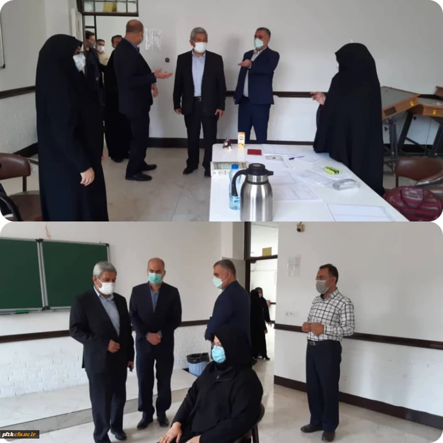 بازدید مدیر کل آموزش و پرورش خوزستان از محل برگزاری مصاحبه های عمومی گزینش آزمون استخدام پیمانی ماده ۲۸ در پردیس حضرت فاطمه الزهرا(س) اهواز