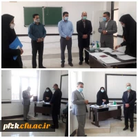 بازدید جناب آقای دکتر چلداوی معاونت پژوهش اداره کل آموزش و پرورش خوزستان از روند برگزاری مصاحبه های عمومی گزینش آزمون استخدام پیمانی ماده ۲۸ 