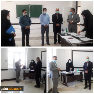 بازدید جناب آقای دکتر چلداوی معاونت پژوهش اداره کل آموزش و پرورش خوزستان از روند برگزاری مصاحبه های عمومی گزینش آزمون استخدام پیمانی ماده ۲۸ 