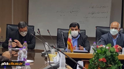 دیدار مدیر دانشگاه فرهنگیان کشور به همراه نماینده آبادان با رئیس پالایشگاه نفت آبادان