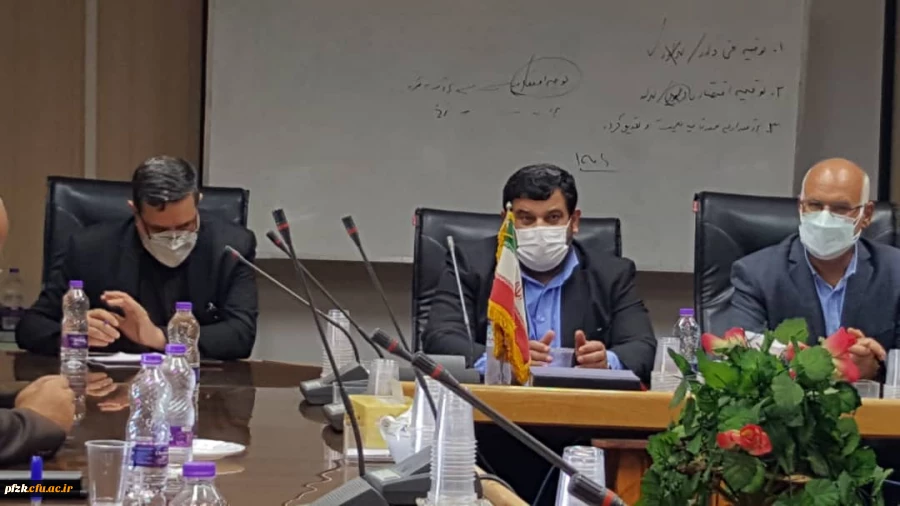 دیدار مدیر دانشگاه فرهنگیان کشور به همراه نماینده آبادان با رئیس پالایشگاه نفت آبادان