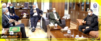 دیدار دکتر خنیفر و هیات همراه با استاندار خوزستان