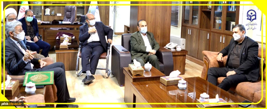 دیدار دکتر خنیفر و هیات همراه با استاندار خوزستان