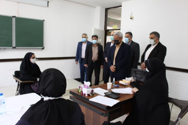 بازدید مدیرکل آموزش و پرورش خوزستان از مصاحبه داوطلبان دانشگاه فرهنگیان پردیس حضرت فاطمه الزهرا(س) اهواز 