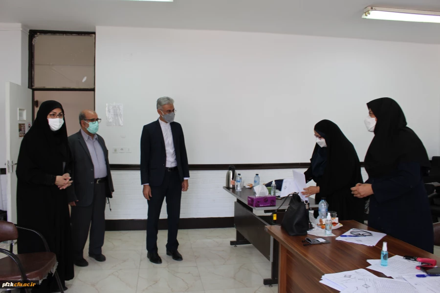بازدید مدیر امور پردیس های استان خوزستان از روند برگزاری مصاحبه داوطلبان ورود به دانشگاه فرهنگیان 