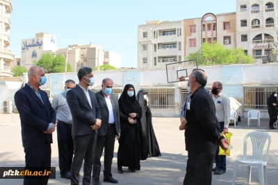 بازدید معاون حراست سازمان مرکزی دانشگاه فرهنگیان کشور از روند برگزاری مصاحبه داوطلبان ورود به دانشگاه فرهنگیان در پردیس حضرت فاطمه الزهرا(س) اهواز