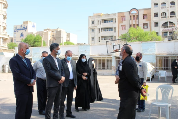 بازدید معاون حراست سازمان مرکزی دانشگاه فرهنگیان کشور از روند برگزاری مصاحبه داوطلبان ورود به دانشگاه فرهنگیان در پردیس حضرت فاطمه الزهرا(س) اهواز