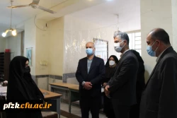 بازدید معاون حراست سازمان مرکزی دانشگاه فرهنگیان کشور از روند برگزاری مصاحبه داوطلبان ورود به دانشگاه فرهنگیان در پردیس حضرت فاطمه الزهرا(س) اهواز