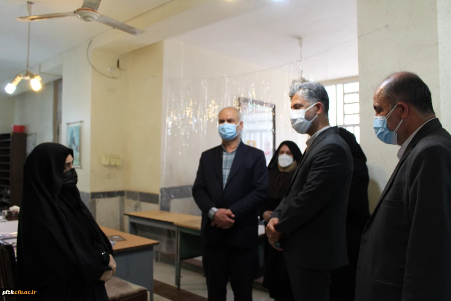 بازدید معاون حراست سازمان مرکزی دانشگاه فرهنگیان کشور از روند برگزاری مصاحبه داوطلبان ورود به دانشگاه فرهنگیان در پردیس حضرت فاطمه الزهرا(س) اهواز