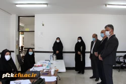 بازدید معاون حراست سازمان مرکزی دانشگاه فرهنگیان کشور از روند برگزاری مصاحبه داوطلبان ورود به دانشگاه فرهنگیان در پردیس حضرت فاطمه الزهرا(س) اهواز