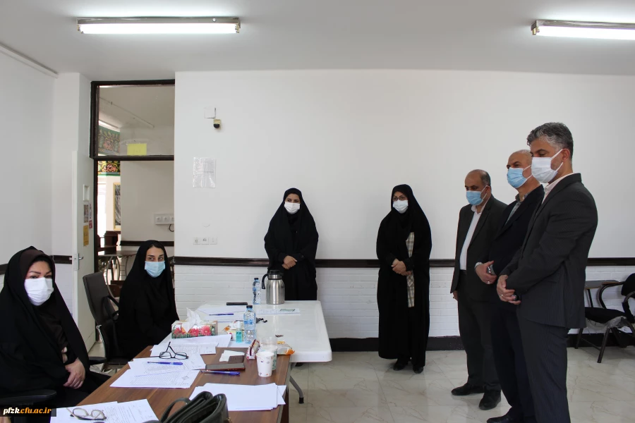بازدید معاون حراست سازمان مرکزی دانشگاه فرهنگیان کشور از روند برگزاری مصاحبه داوطلبان ورود به دانشگاه فرهنگیان در پردیس حضرت فاطمه الزهرا(س) اهواز