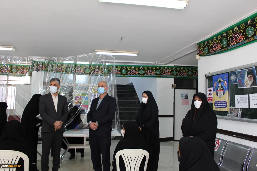 بازدید معاون حراست سازمان مرکزی دانشگاه فرهنگیان کشور از روند برگزاری مصاحبه داوطلبان ورود به دانشگاه فرهنگیان در پردیس حضرت فاطمه الزهرا(س) اهواز