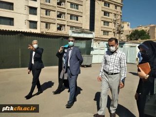 بازدید  سرپرست امور پردیس های استان خوزستان از سراهای دانشجویی پردیس حضرت فاطمه الزهرا (س) اهواز