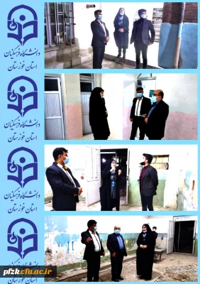 بازدید معاون هماهنگی مدیریت امور پردیس های استان از پروژه های در حال احداث پردیس حضرت فاطمه زهرا(س) اهواز