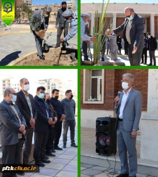 مراسم کاشت نهال با نام «روز سبز» در پردیس حضرت فاطمه الزهرا(س) اهواز