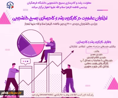 فراخوان عضویت در کارگروه رشد و کادرسازی بسیج دانشجویی