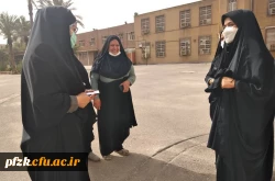 بازدید سرپرست پردیس حضرت فاطمه الزهرا(س) اهواز از حضور دانشجویان ورودی در خوابگاه