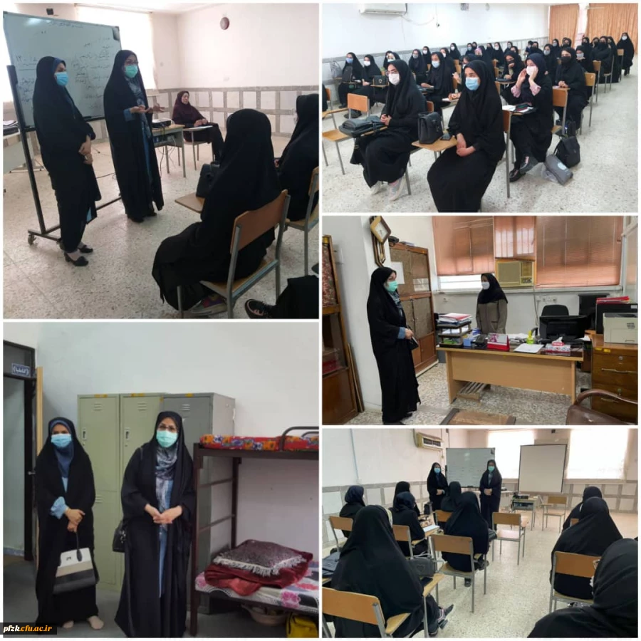 بازدید خانم دکتر درخشان فرد سرپرست پردیس حضرت فاطمه زهرا سلام الله علیها از ساختمان آموزشی مرکز آموزش عالی حضرت خدیجه کبری(س) دزفول