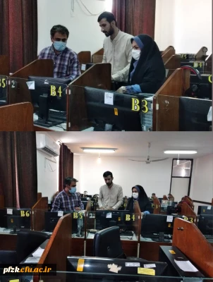 بازدید کارشناس مسئول نظارت و ارزیابی مدیریت استانی از محل برگزاری آزمون جامع در پردیس حضرت فاطمه الزهرا(س) اهواز