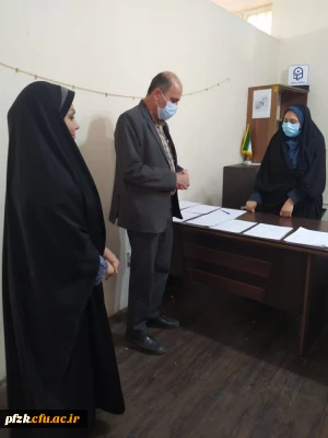 بازدید کارشناس مسئول نظارت و ارزیابی مدیریت استانی از روند مصاحبه پذیرفته شدگان استخدام پیمانی
