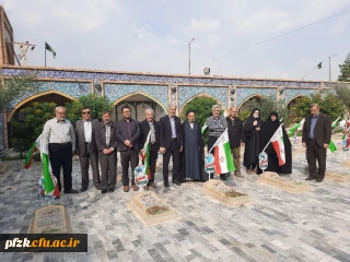 بسیج اساتید دانشگاه فرهنگیان خوزستان در هفته گرامیداشت بسیج مستضعفین اردوی زیارتی_بصیرتی شهدای هویزه را برگزار کرد
