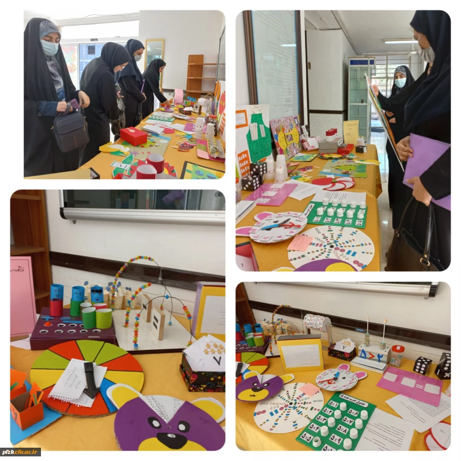 برگزاری نمایشگاه سازه های دست ساز دانشجو معلمان پردیس حضرت فاطمه الزهرا(س) اهواز