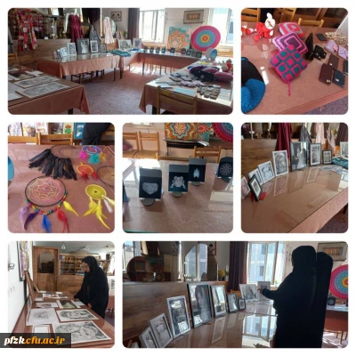 نمایشگاه آثار هنری دانشجو معلمان پردیس حضرت فاطمه الزهرا(س) اهواز