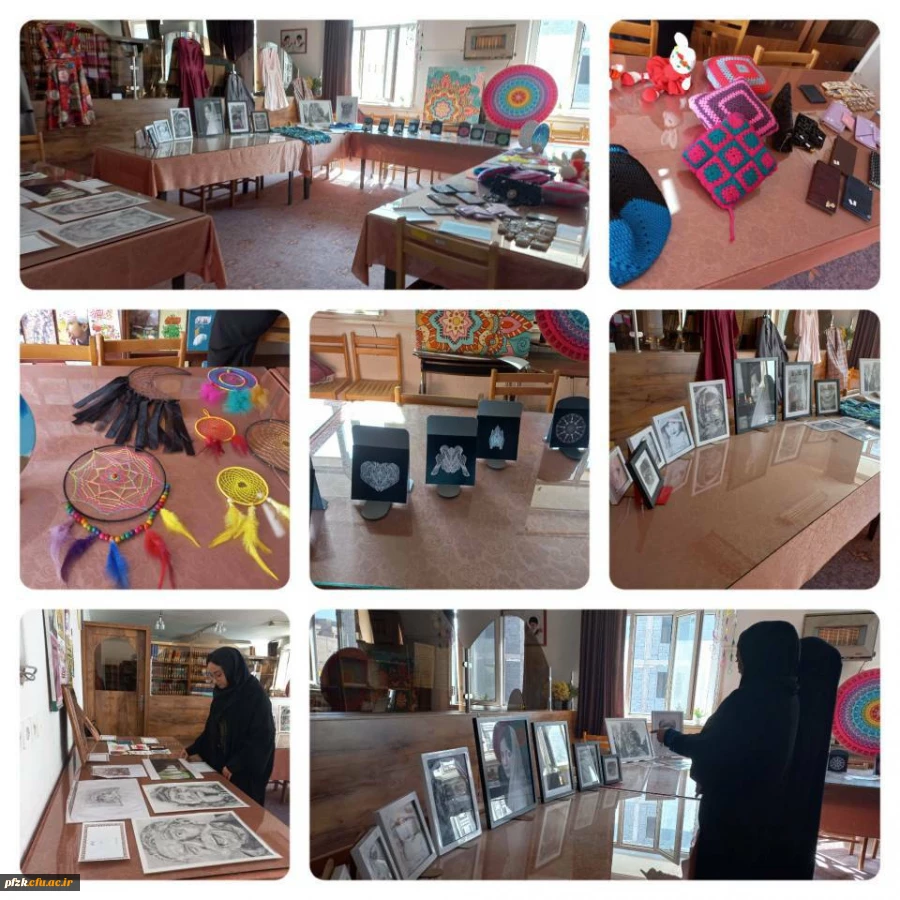 نمایشگاه آثار هنری دانشجو معلمان پردیس حضرت فاطمه الزهرا(س) اهواز