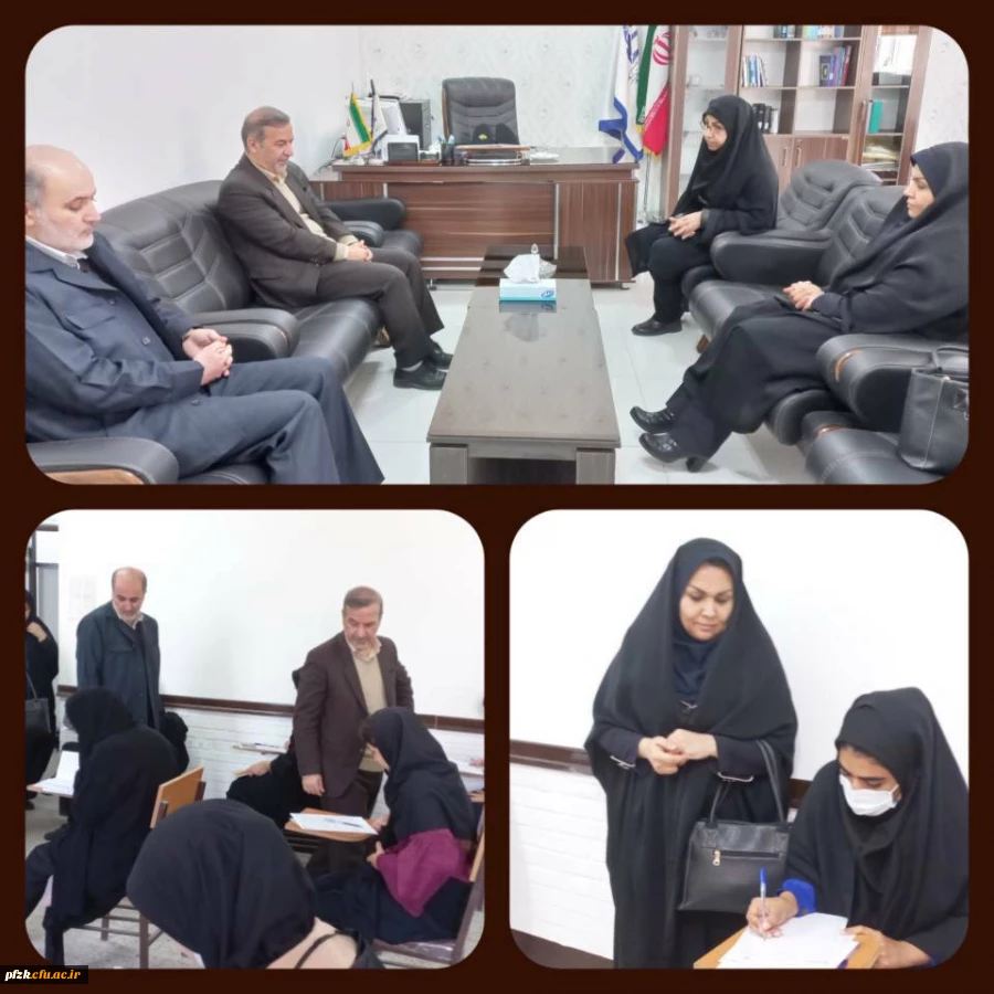 بازدید سرپرست مدیریت امور پردیس های استان خوزستان از پردیس حضرت فاطمه الزهرا(س) اهواز