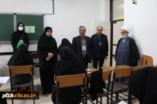 بازدید سرپرست مدیریت امور پردیس های استان خوزستان از برگزاری آزمون اصلح ماده 28 در پردیس حضرت فاطمه الزهرا(س) اهواز