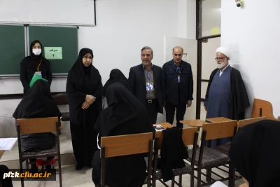 بازدید سرپرست مدیریت امور پردیس های استان خوزستان از برگزاری آزمون اصلح ماده 28 در پردیس حضرت فاطمه الزهرا(س) اهواز