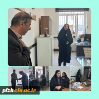 بازدید نوروزی سرپرست مدیریت امور پردیس های استان خوزستان با کارکنان پردیس حضرت فاطمه الزهرا(س) اهواز